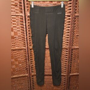 Guess Black Ruched Side Seam Leggings